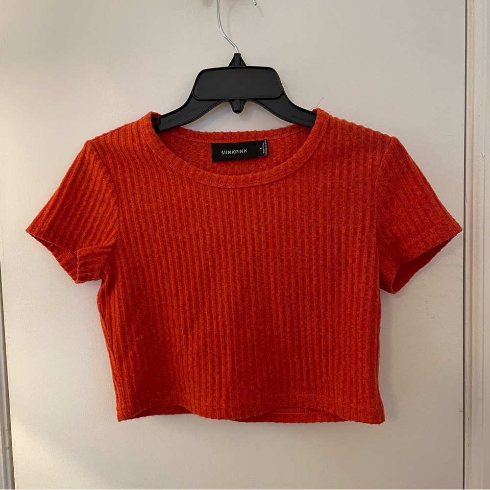 MINKPINK Orange Crop Tee